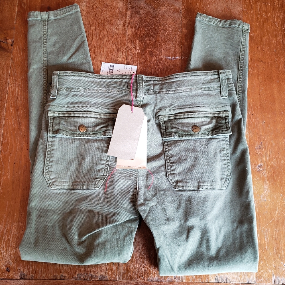NEW Current/Elliott pants army green